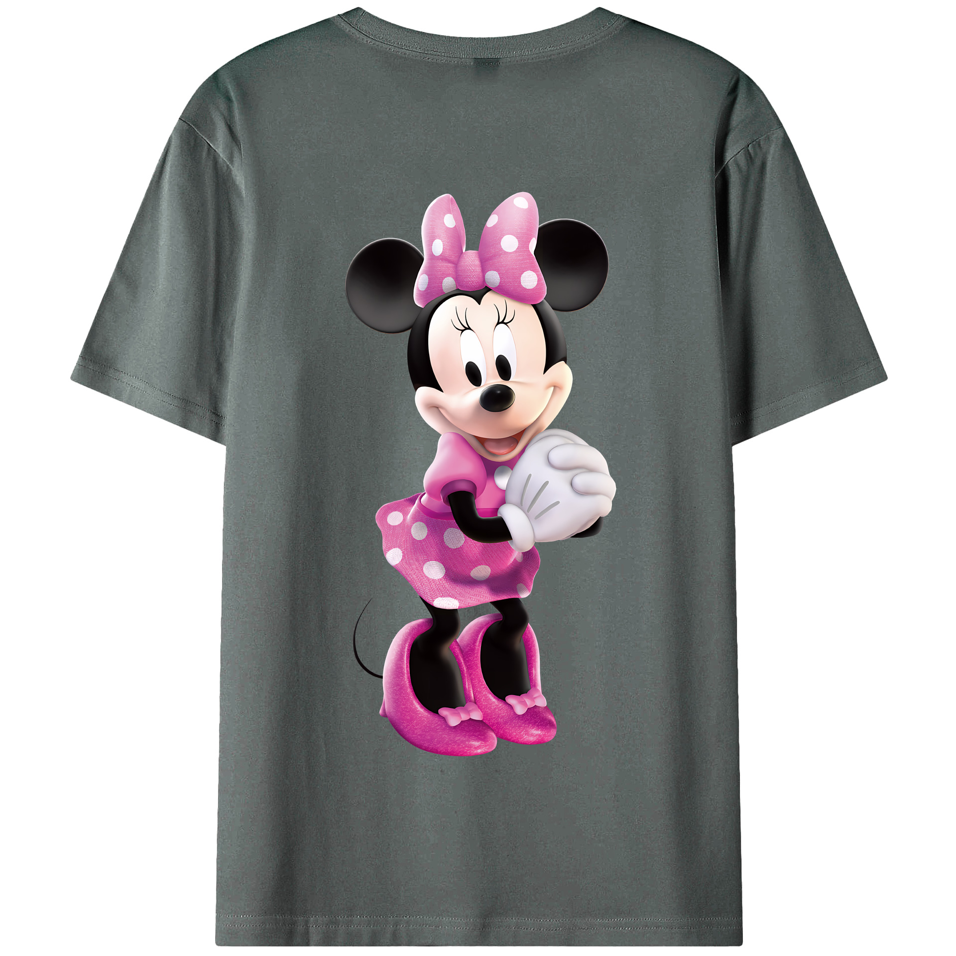 （画像用） ミッキーマウス Mickey Mouse 綿100％半袖Tシャツ（背面プリント）